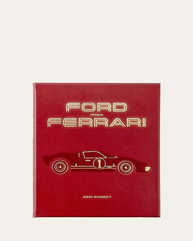"Ford vs. Ferrari" Leather-Bound Book by John Starkey